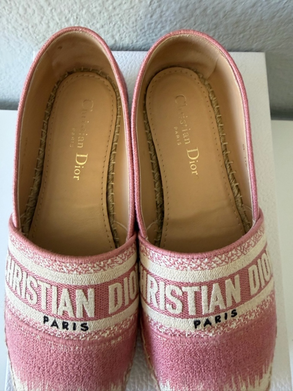 Christian Dior Pink Canvas Espadrilles - Picture 4 of 5